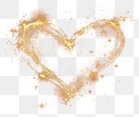 PNG Heart sparkle light glitter sparkles effect illustration.