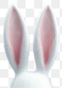 PNG White rabbit ears background animal bunny.