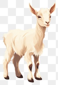 PNG Baby goat illustration animal livestock.