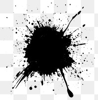 PNG Dirt brush splatter stain black.