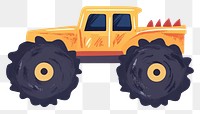 PNG Monster trucks illustration vehicle wheels.