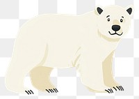 PNG Polar bears wildlife animal illustration.