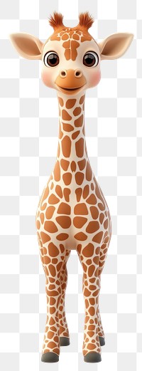 PNG Baby chubby Giraffe giraffe illustration character.