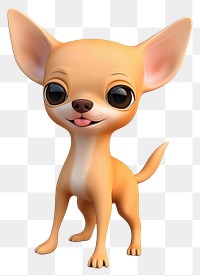 PNG Baby cute Chihuahua chihuahua illustration cartoon.