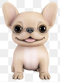 PNG Baby cute French Bulldog bulldog illustration cartoon.