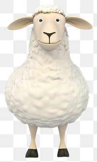 PNG White Sheep sheep illustration cartoon.