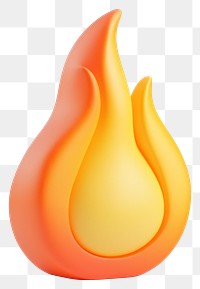 PNG A simple fire icon flame vibrant element.