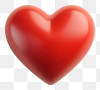 PNG Red heart icon illustration symbol romantic.