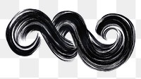 PNG Black marker curly shape drawing black text art.