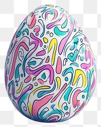 PNG Easter egg decorative decoration colorful.