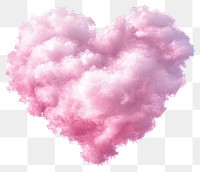 PNG Bold pink heart clouds sky heart-shaped atmosphere.