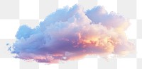 PNG Cloud sky pastel illustration.