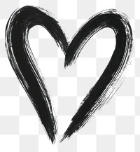 PNG Png black heart symbol accessories brushstroke.