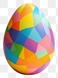 PNG Easter egg colorful pattern illustration.