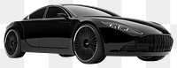 PNG Black luxury concept car transportation automobile vehicle.