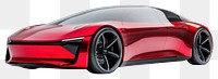 PNG Red concept car automobile futuristic vehicle.