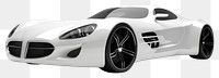 PNG White modern luxury concept car futuristic vehicle design.