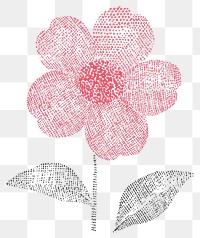 PNG Playful and vibrant flat vector flower petals art.