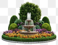 PNG Fountain garden outdoors colorful.