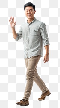 PNG Man walking background standing portrait.