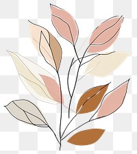 PNG Leaves leaf line art.