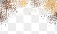 PNG Fireworks sparkle border background art illustration.