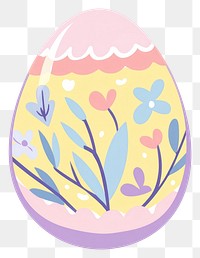 PNG Easter egg easter pastel colors.