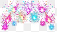 PNG Firework neon fireworks background night.