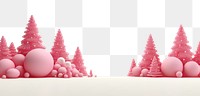 PNG Christmas tree border landscape christmas illustration background.