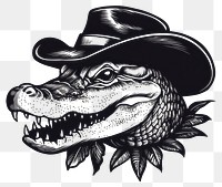 PNG Alligator art illustration crocodile.