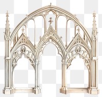 PNG Gothic wedding arch arches architecture illustration.