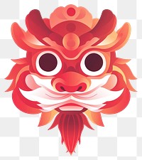 PNG Chinese lion illustration graphics art.