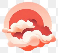 PNG Silhouette cloud illustration clouds red.