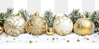 PNG Christmas decoration background branches.