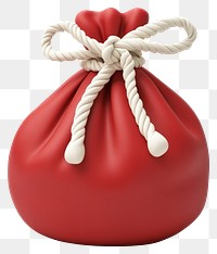 PNG Red fortune bag white decoration dessert.