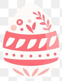 PNG Soft pink easter egg illustration pattern design.