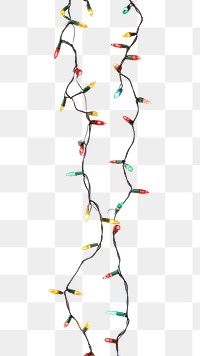 PNG Light string colorful festive holiday.