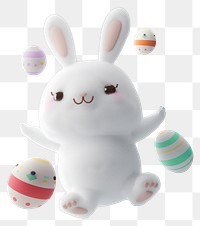 PNG Bunny eggs easter cute.