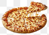 PNG Cheese pizza slice food illustration.