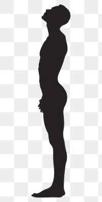 PNG Person Stretching silhouette person black.