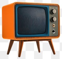 PNG Television orange retro style.