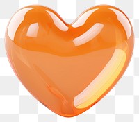 PNG Heart symbol orange rendering.