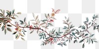 PNG Floral art flowers vintage.