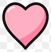 PNG Heart illustration pink cute.