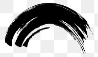 PNG A semicircle scribble abstract drawing black.