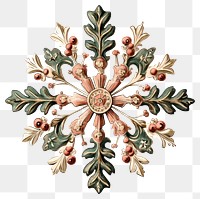 PNG Christmas snowflake illustration vintage art.