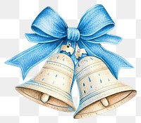 PNG Bells blue illustration celebration.