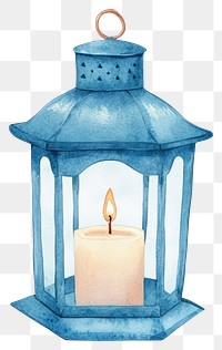 PNG Christmas candle vintage lantern watercolor light warm.