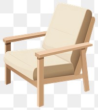 PNG Armchair illustration furniture comfortable.