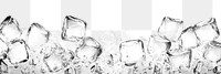 PNG Ice cubes border ice background refreshing.